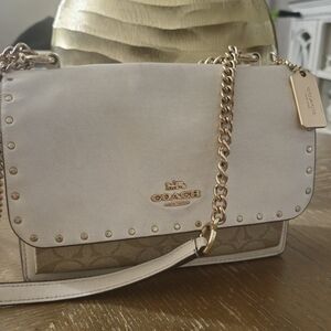 Coach Cream Shoulder Bag